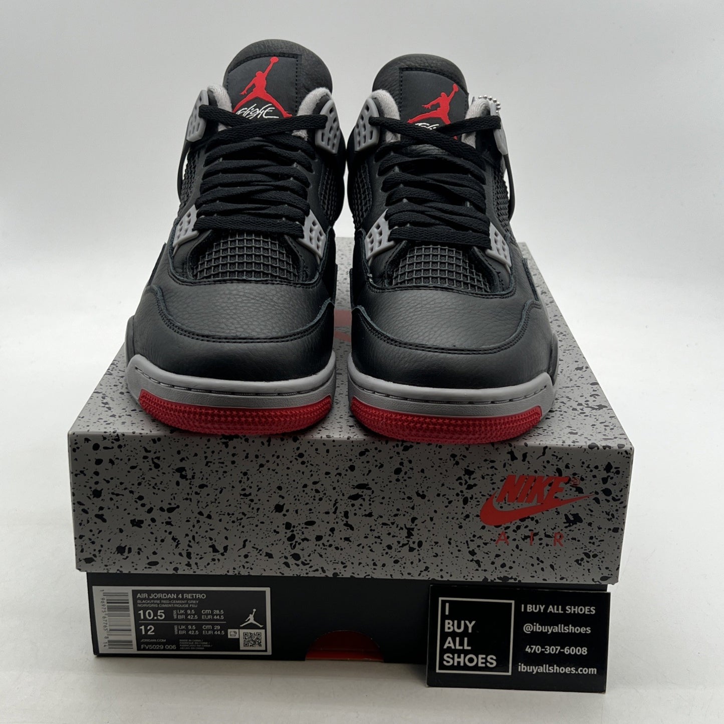 Size 10.5 - Air Jordan 4 Retro Bred Reimagined (FV5029-006)