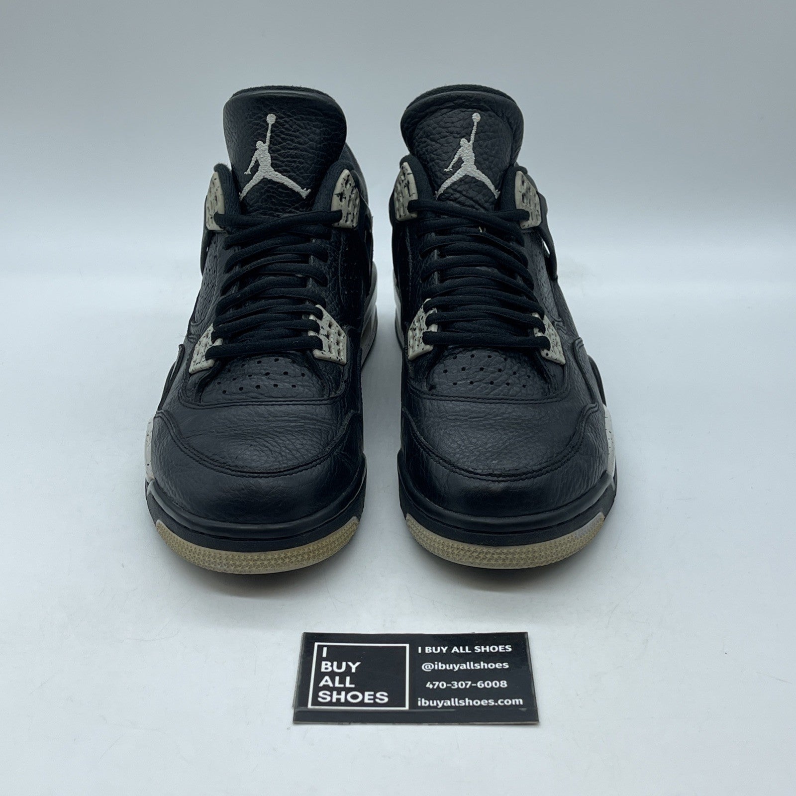 Size 8.5 - Air Jordan 4 Retro LS oreo 2015 (314254-003)