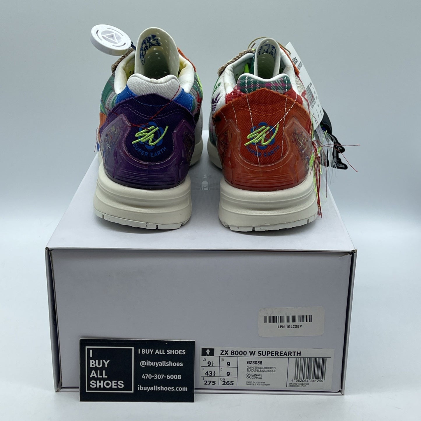 Size 9.5 - adidas Sean Wotherspoon x ZX 8000 A-ZX Series Suede (GZ3088)
