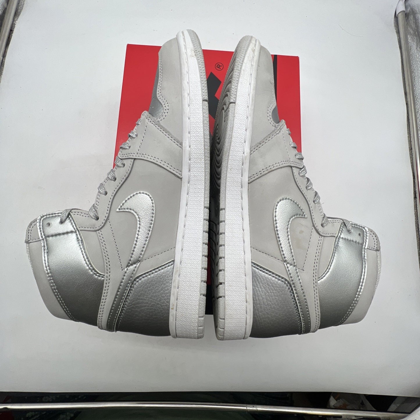Size 11.5W - Air Jordan 1 High OG Metallic Silver (CD0461-001)