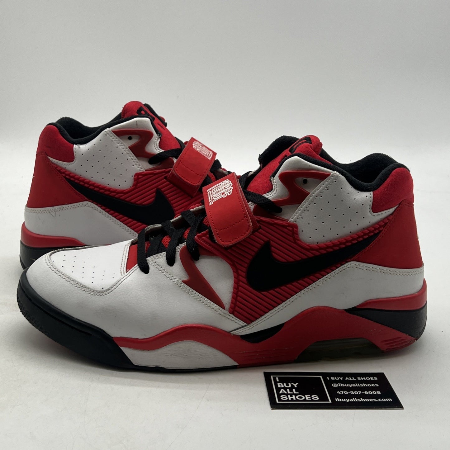 Size 13 - Nike Air Force 180 White University Red (310095-106)