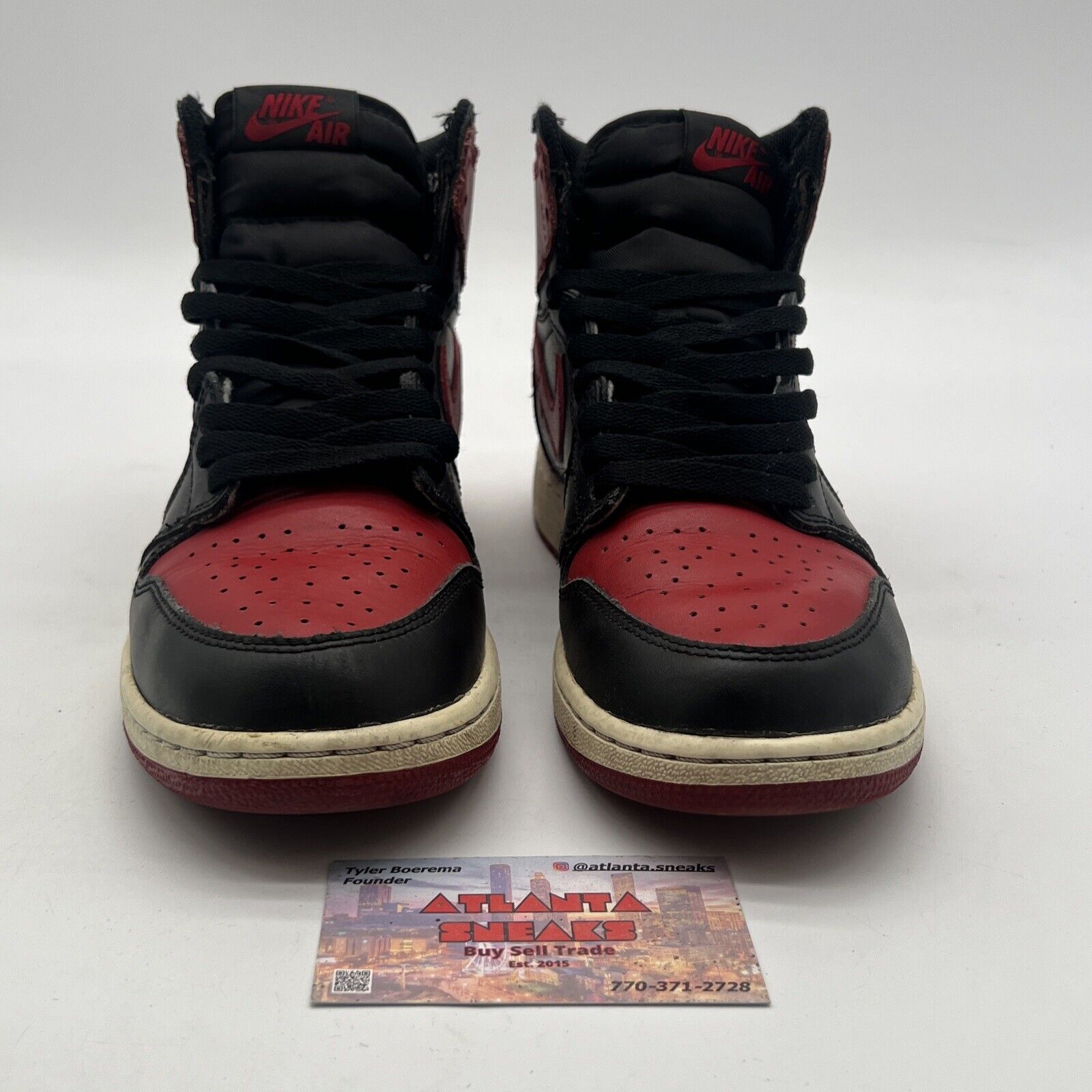 Size 7 - Air Jordan 1 Retro OG High Banned Bred (575441-001)