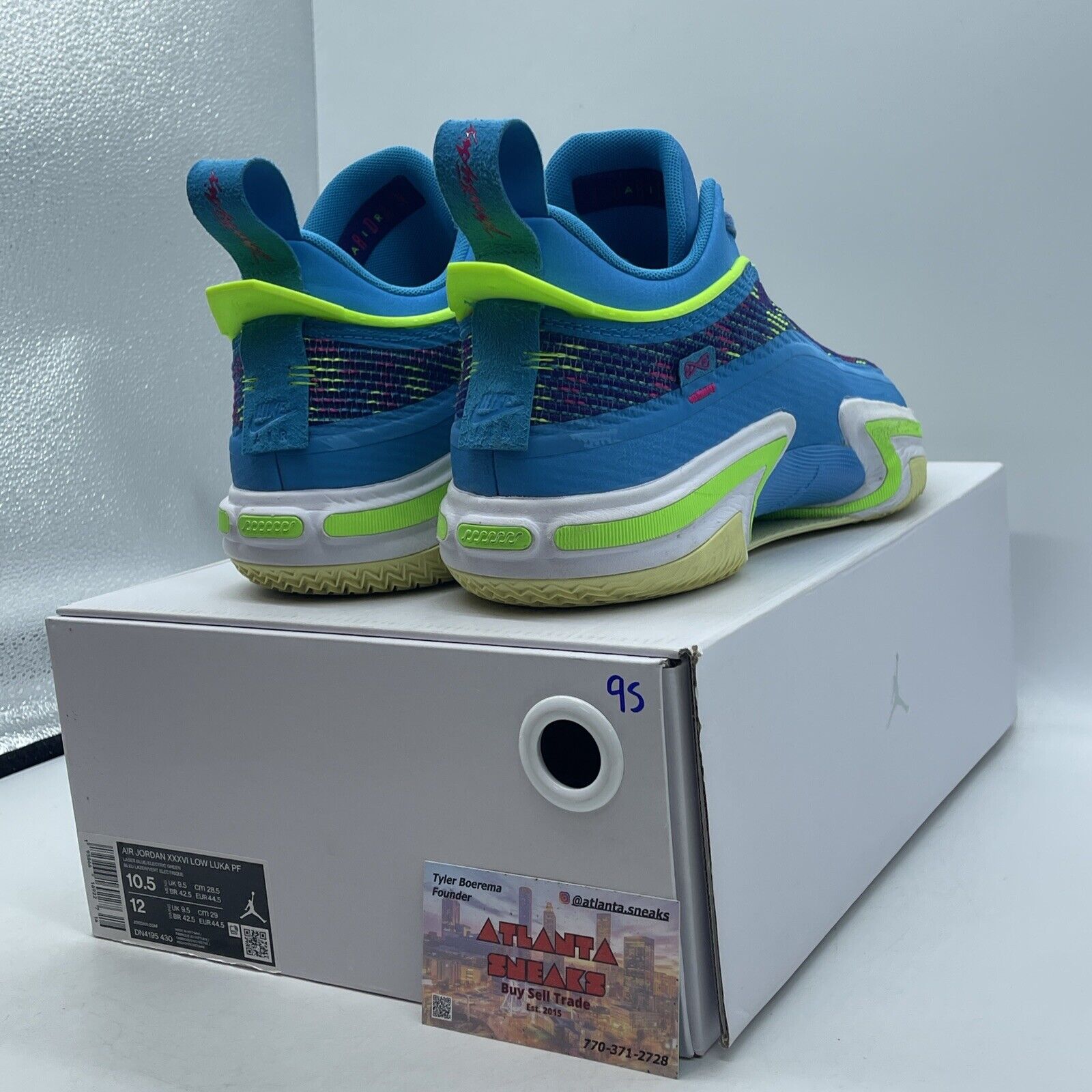 Size 10.5 - Luka Doncic x Air Jordan 36 PF Low Laser Blue White (DN4195-430)