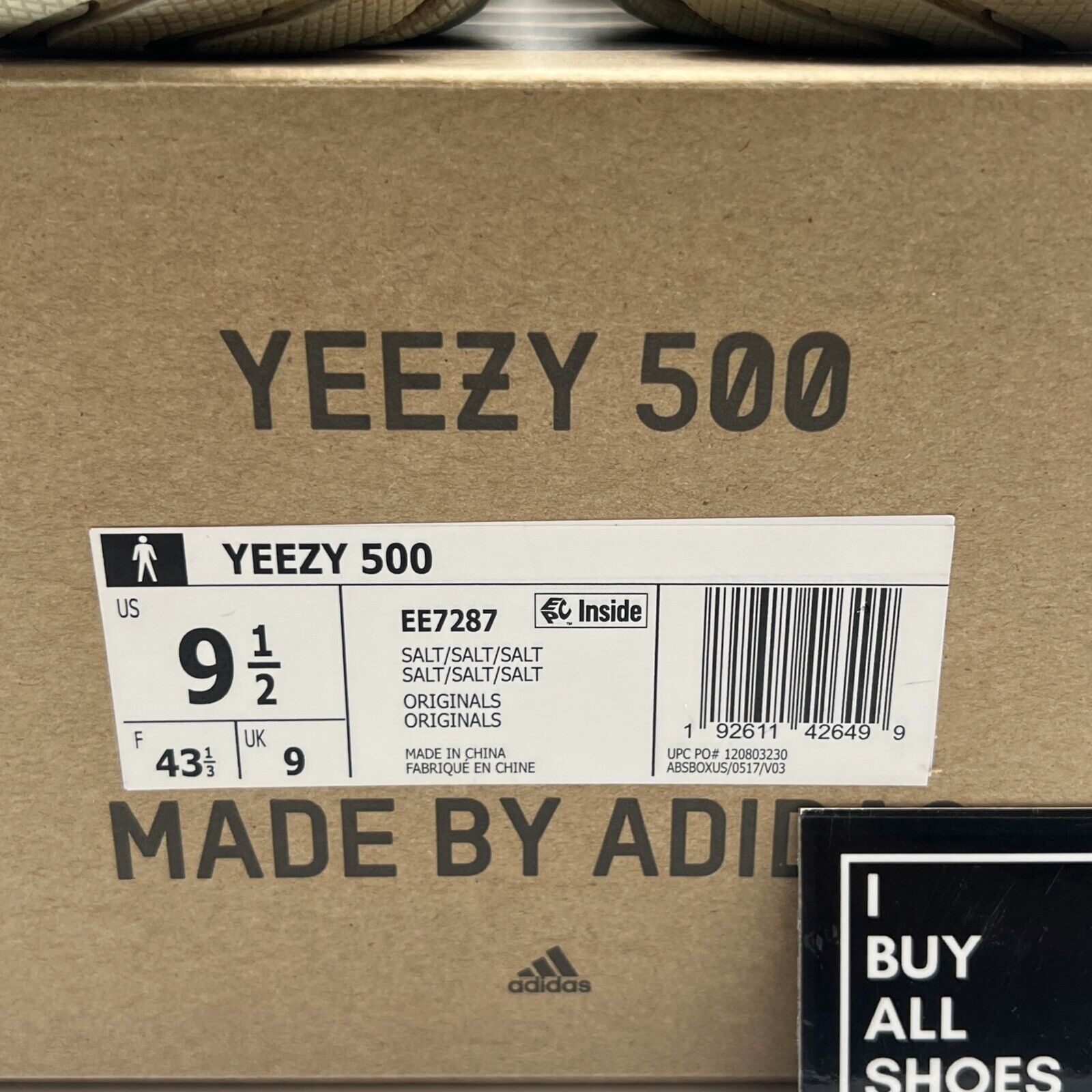 Size 9.5 - Adidas Yeezy 500 Salt (EE7287)