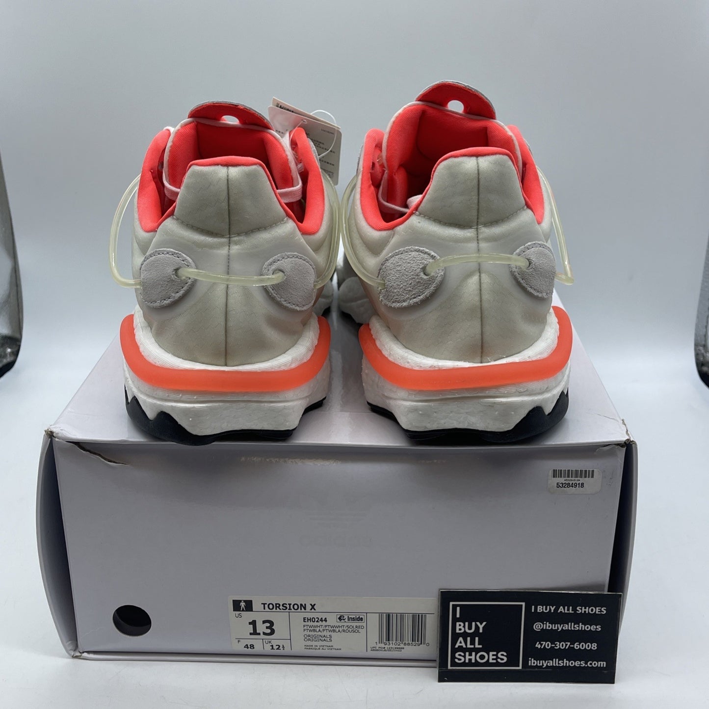 Size 13 - Adidas Torsion X Solar Red (EH0244)