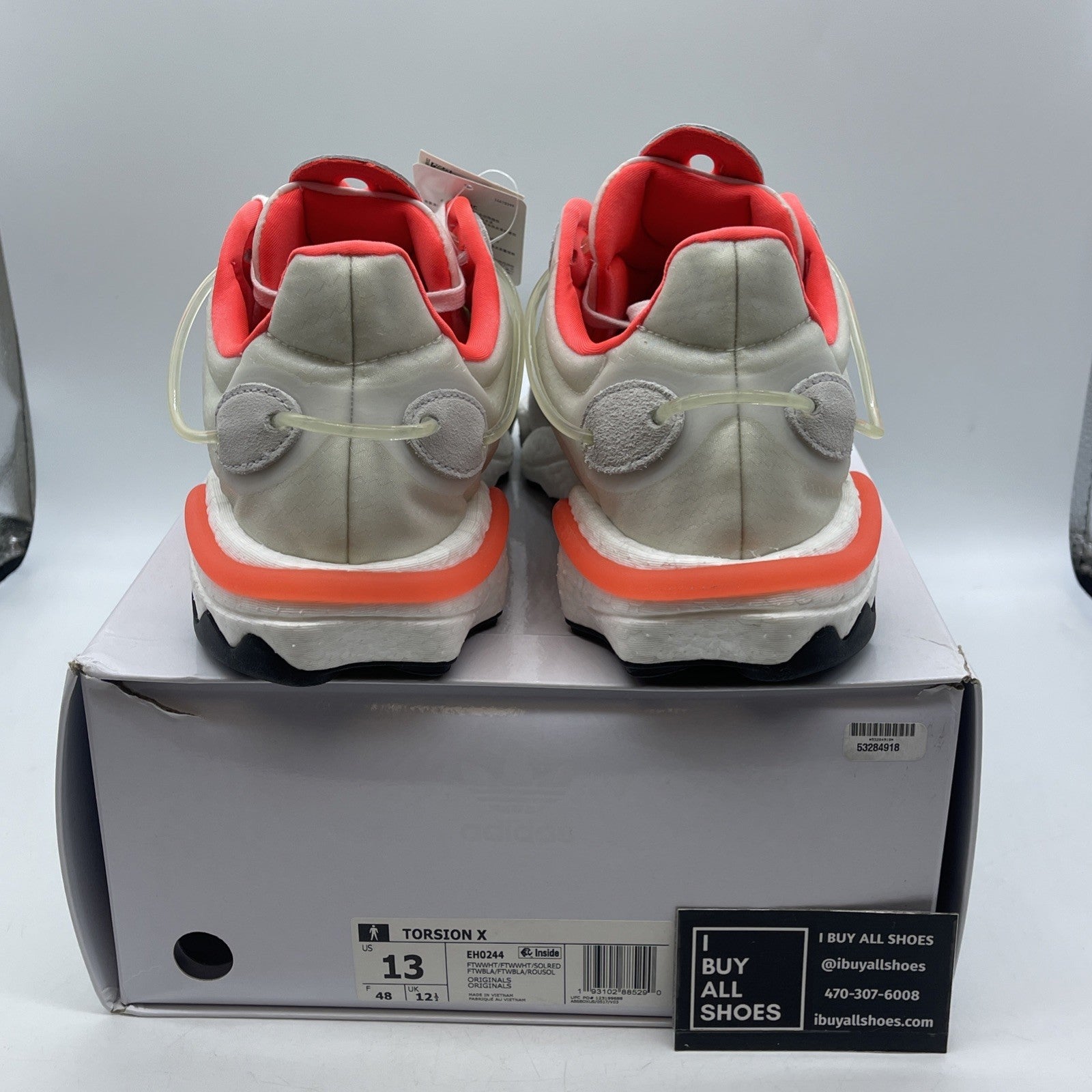Size 13 - Adidas Torsion X Solar Red (EH0244)