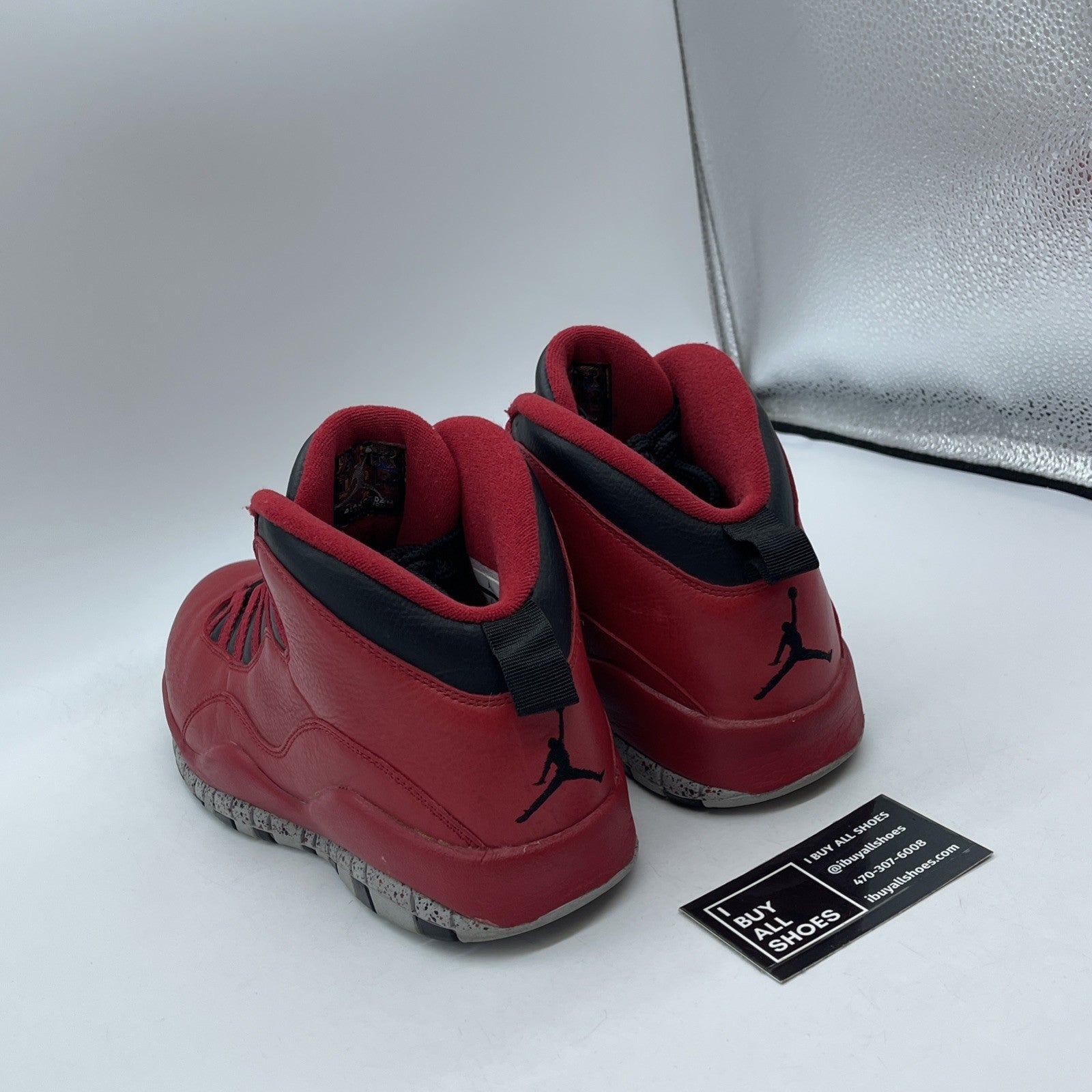 Size 9.5 - Air Jordan 10 Retro Bulls Over Broadway Red Leather (705178-601)