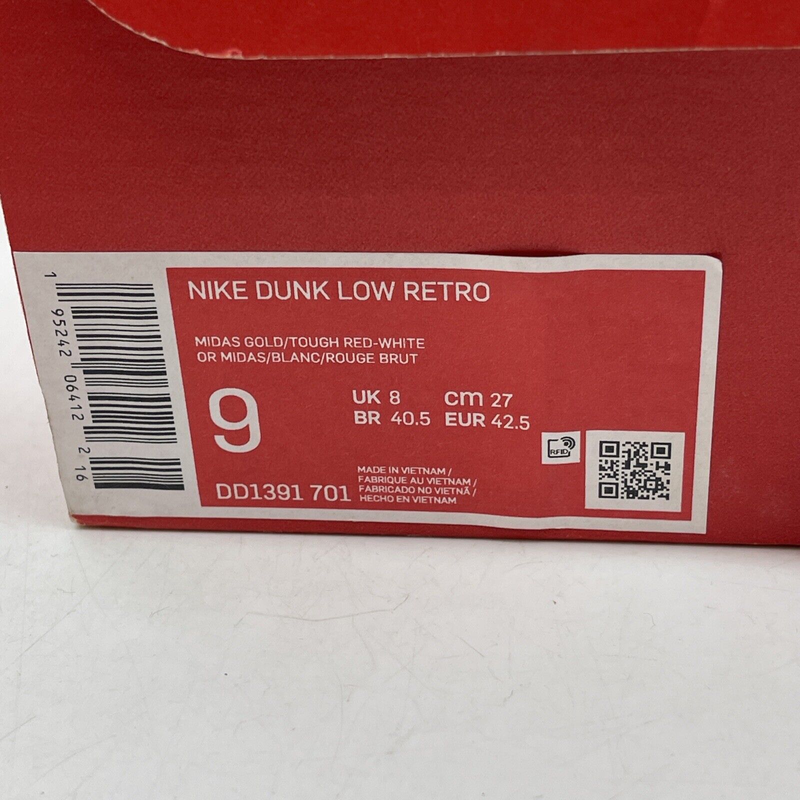 Size 9 - Nike Dunk Low USC - Red Yellow White Leather (DD1391-701)