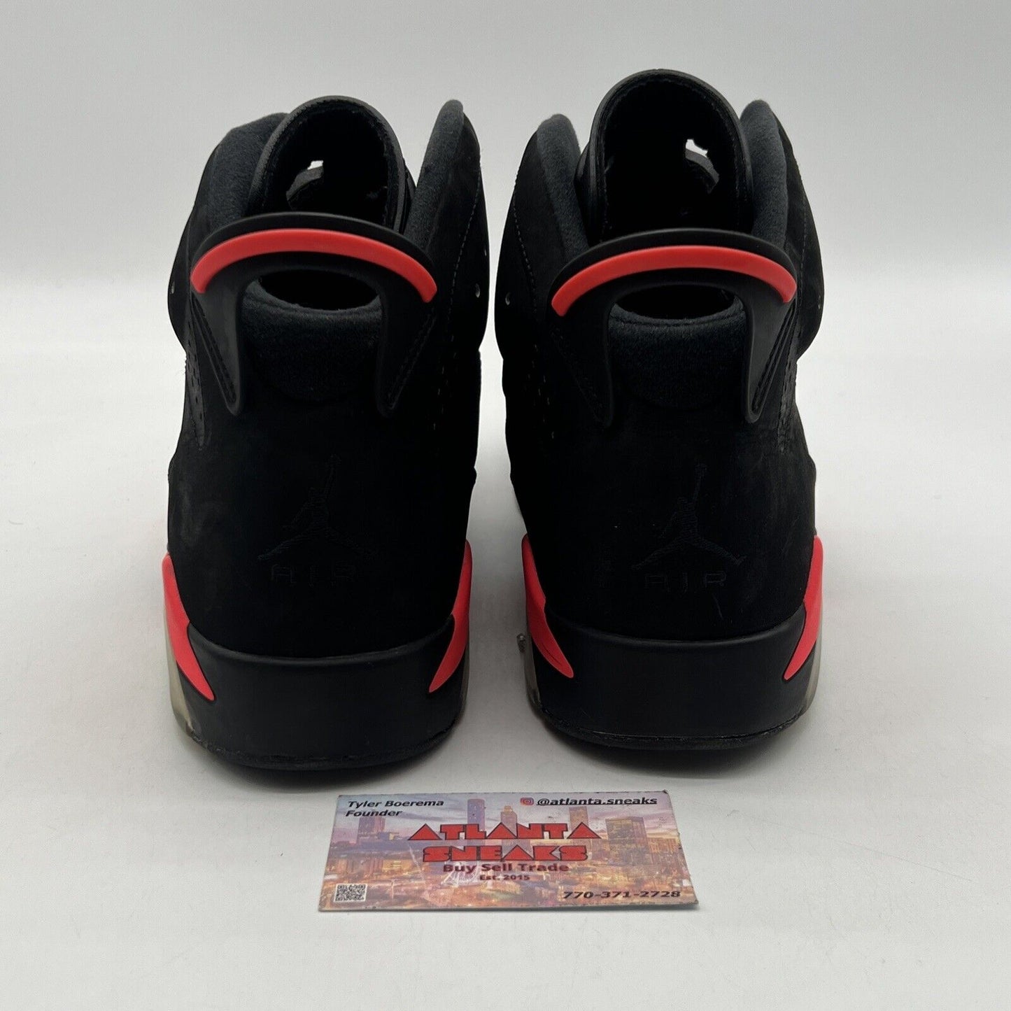 Size 11 - Jordan 6 Retro Infrared Black 2014 Black Red (384664-023)