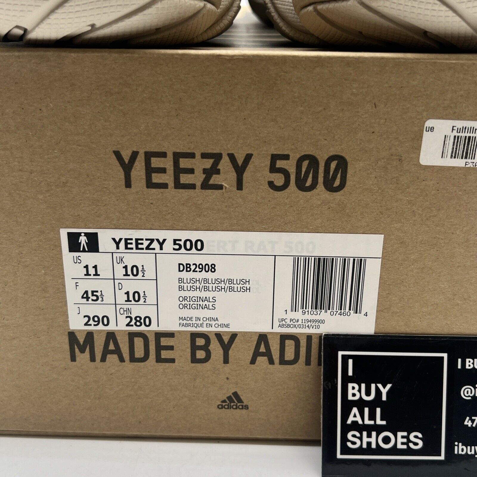 Size 11 - Adidas Yeezy 500 Blush (DB2908)