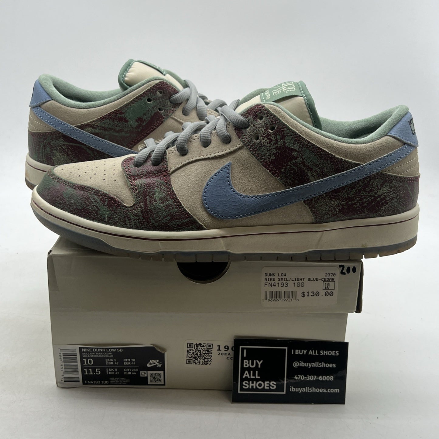 Size 10 - Nike Crenshaw Skate Club x Dunk SB Low Ivory (FN4193-100)
