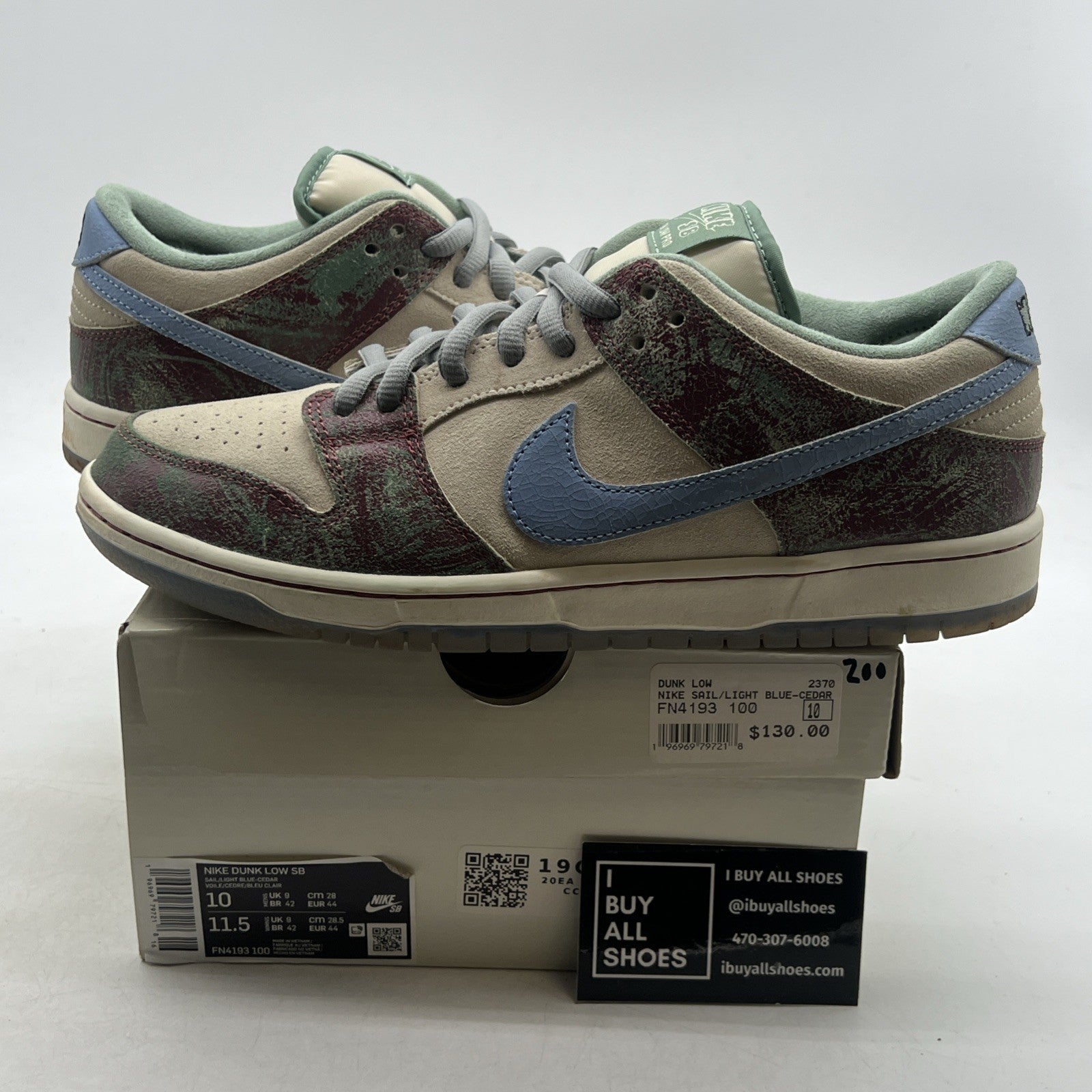 Size 10 - Nike Crenshaw Skate Club x Dunk SB Low Ivory (FN4193-100)