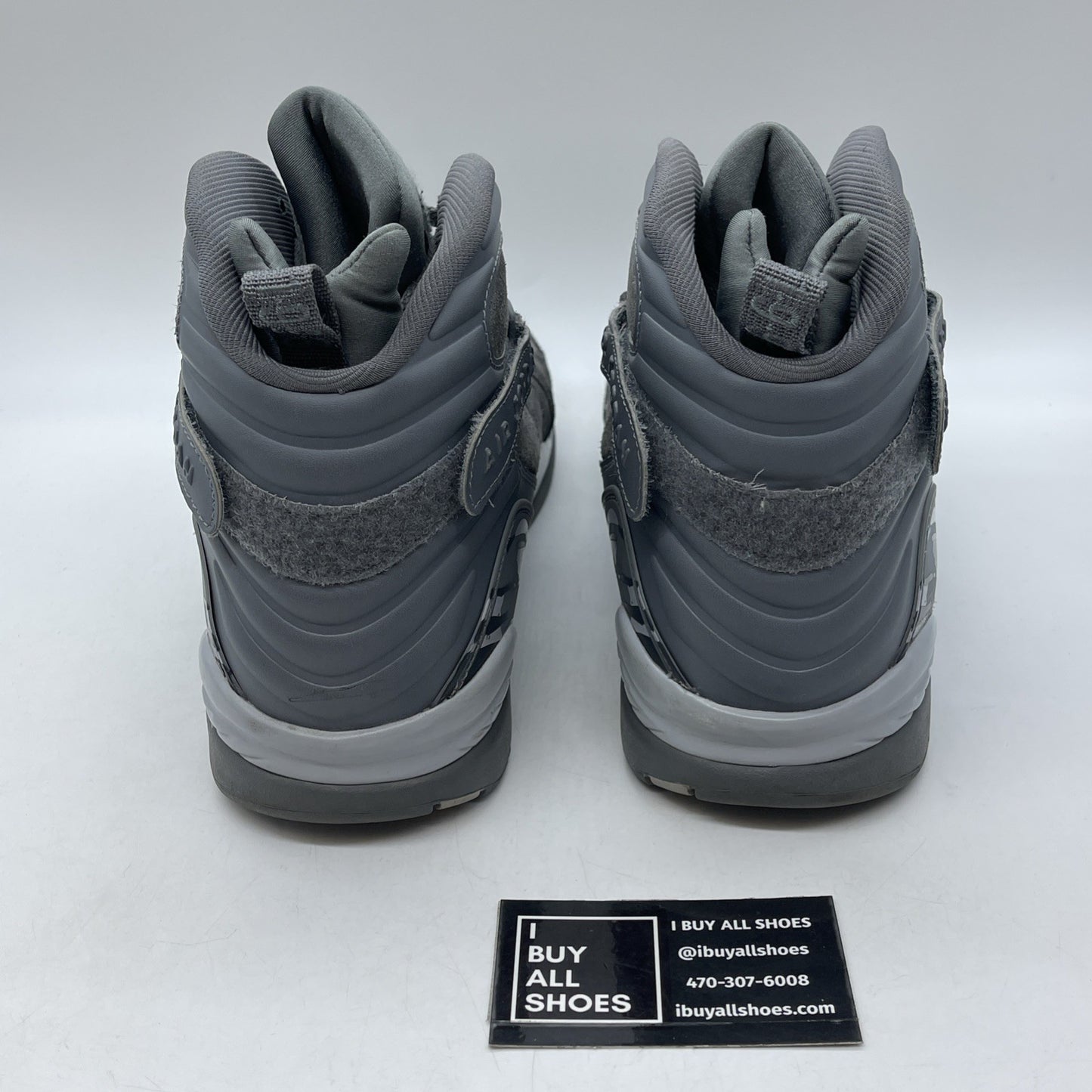 Size 14 - Air Jordan 8 Retro Cool Grey Suede Leather (305381-014)