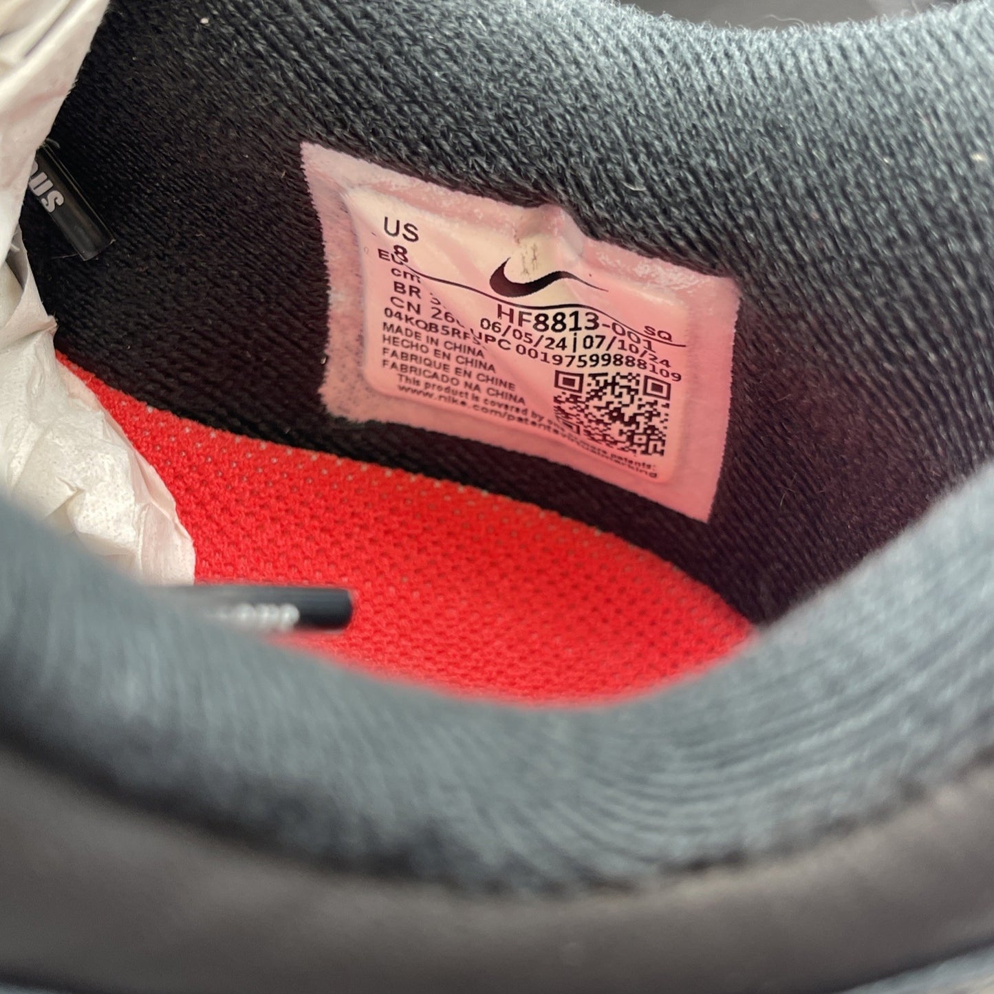 Size 8 - Nike Supreme x Air Max 1 '87 SP Black White Leather (HF8813-001)