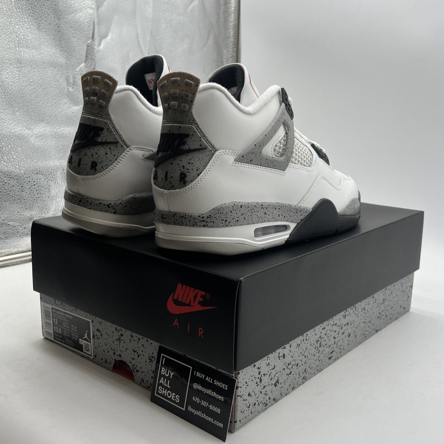 Size 12 - Air Jordan 4 Retro OG 2025 White Cement (FV5029-100)