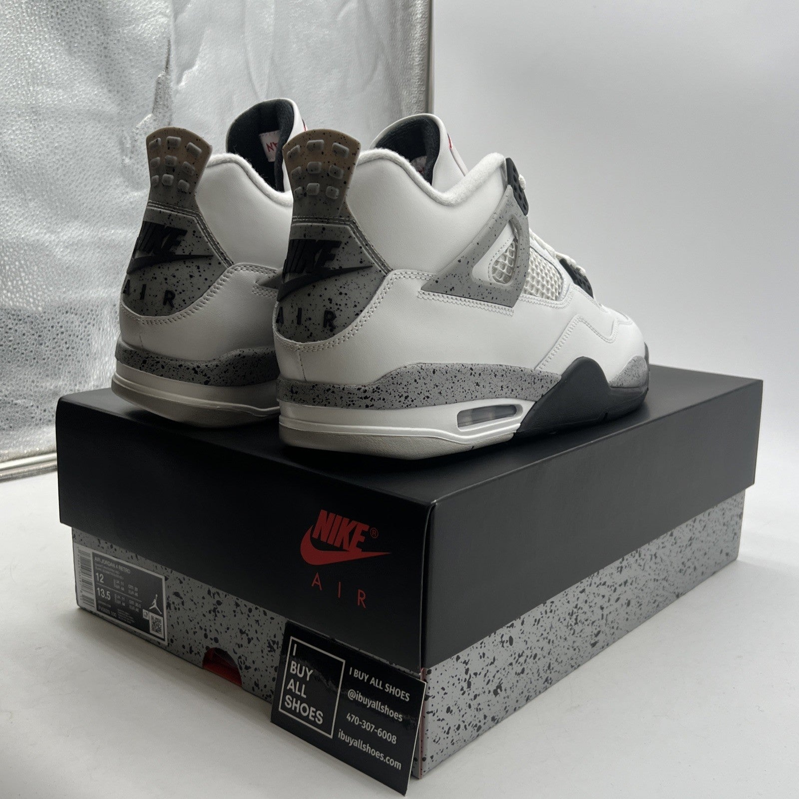Size 12 - Air Jordan 4 Retro OG 2025 White Cement (FV5029-100)