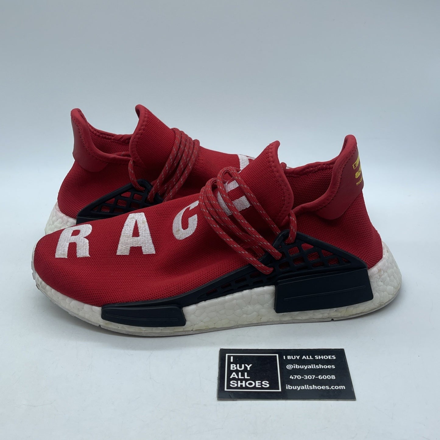 Size 9 - adidas Pharrell x NMD Human Race Red White Suede (BB0616)