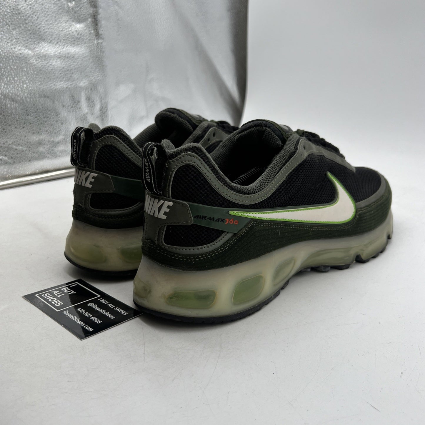 Size 13 - Nike Air Max 360 II Black Army Olive (315380-011)