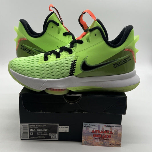 Size 10.5 - Nike LeBron Witness 5 EP Grinch (CQ9381-300)