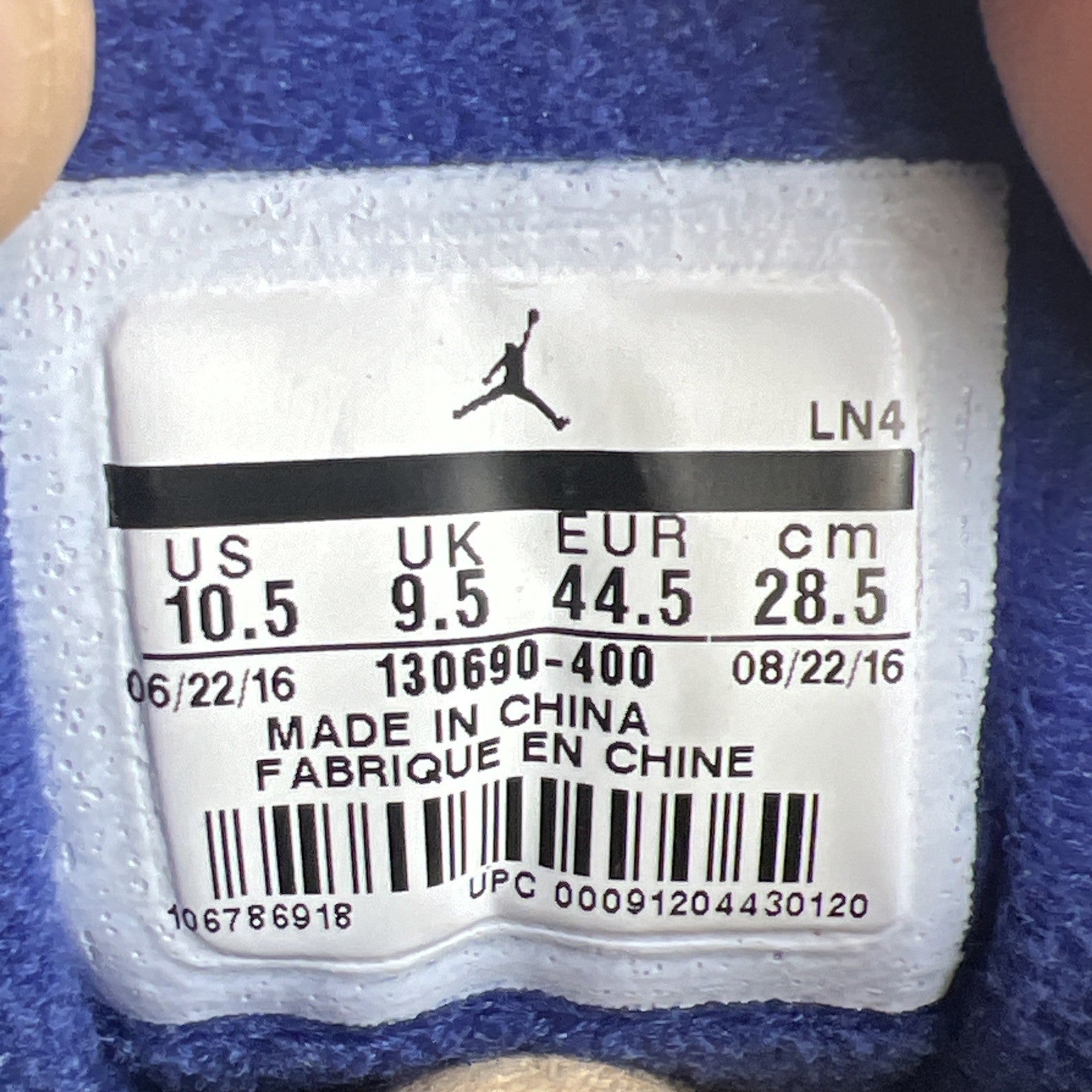 Size 10.5 - Air Jordan 12 Retro Deep Royal (130690-400)