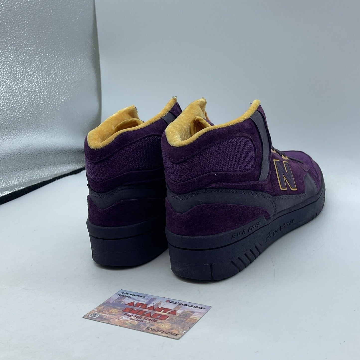 Size 8 - New Balance Packer x P740 Purple Reign Yellow Suede (P740PPR)