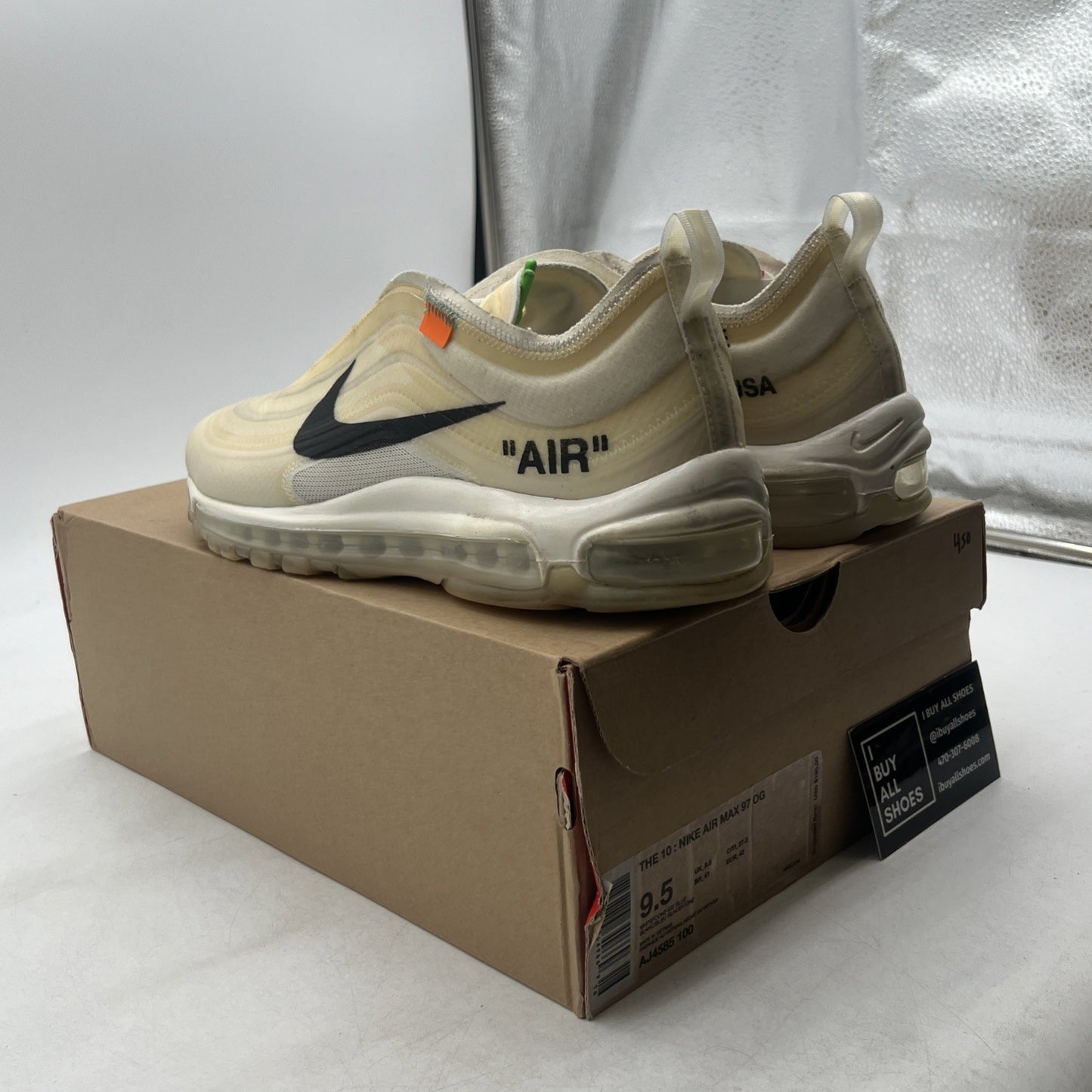 Size 9.5 - Nike Off-White x Air Max 97 OG The Ten (AJ4585-100)
