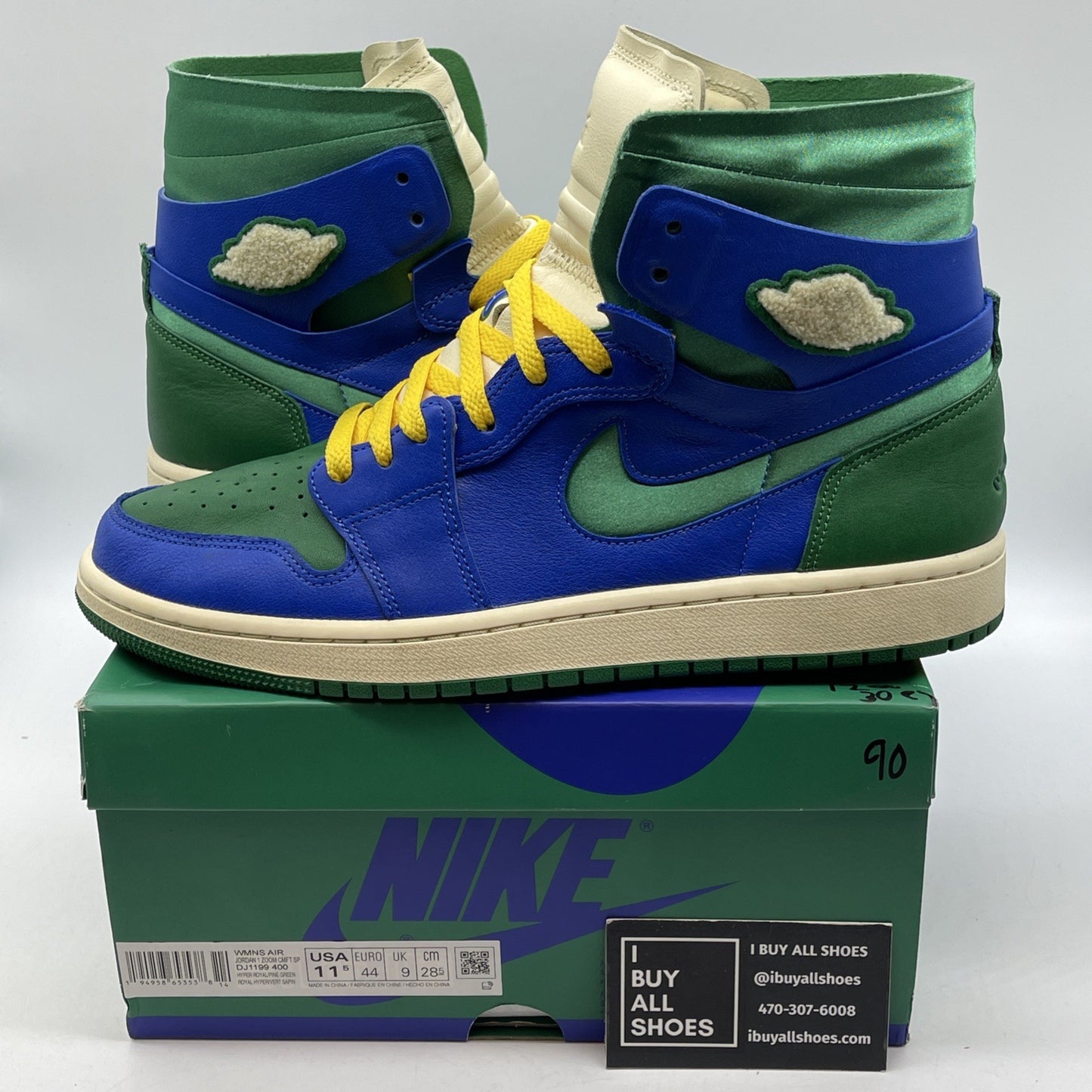 Size 11.5W - Aleali May x Air Jordan 1 Zoom Comfort High Califia (DJ1199-400)