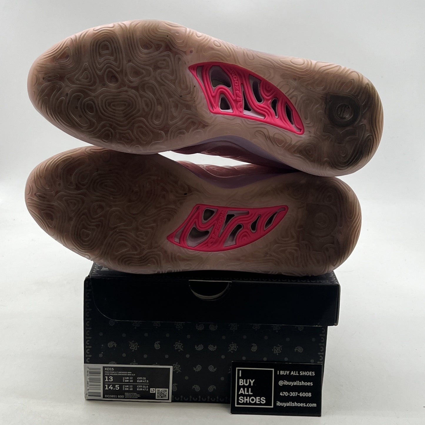 Size 13 - Nike KD 15 NRG Low Aunt Pearl (DQ3851-600)