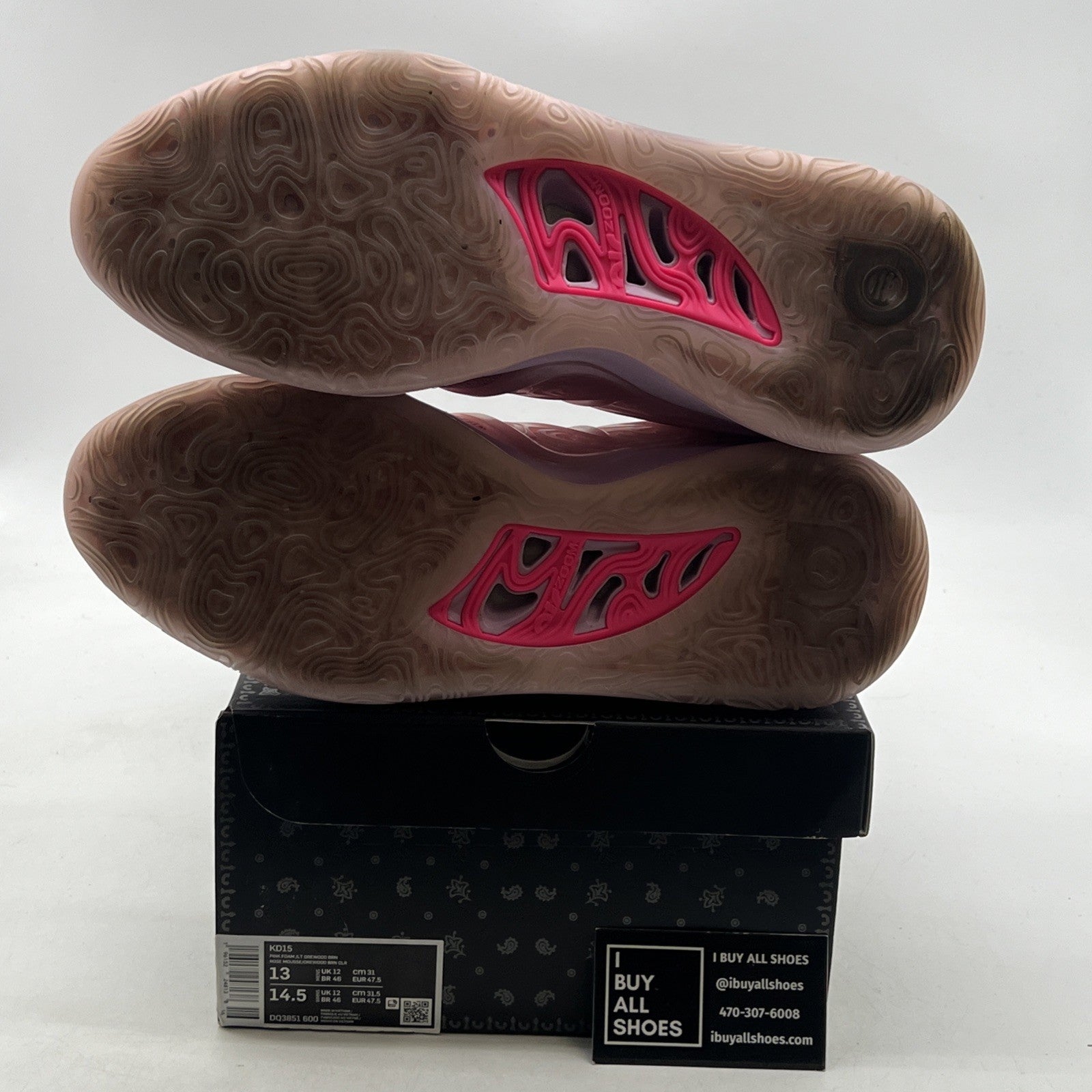 Size 13 - Nike KD 15 NRG Low Aunt Pearl (DQ3851-600)