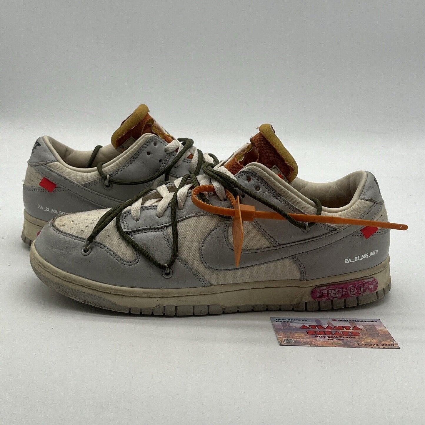 Size 11.5 - Nike Off-White x Dunk Low Lot 22 of 50 (DM1602-124)