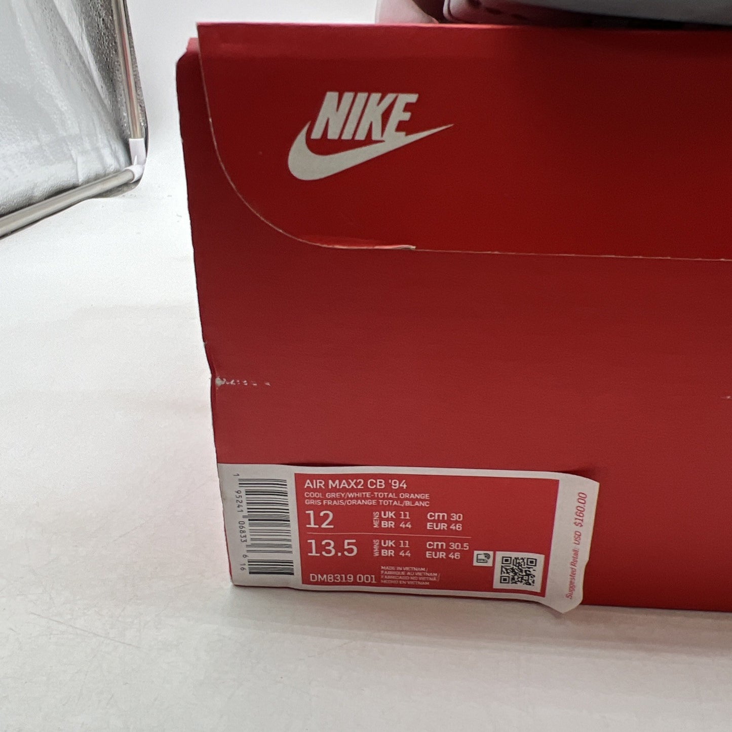 Size 12 - Nike Air Max 2 CB 94 2015 Cool Grey (DM8319-001)