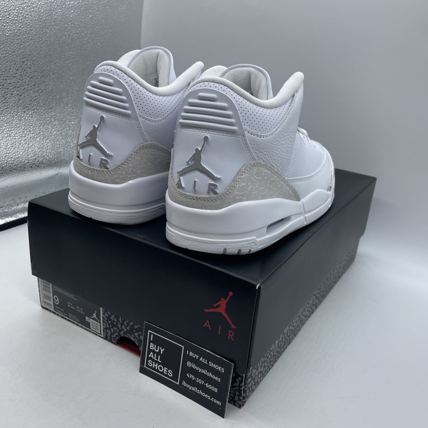Size 9 - Air Jordan 3 Retro 2025 Pure Money (CT8532-111)