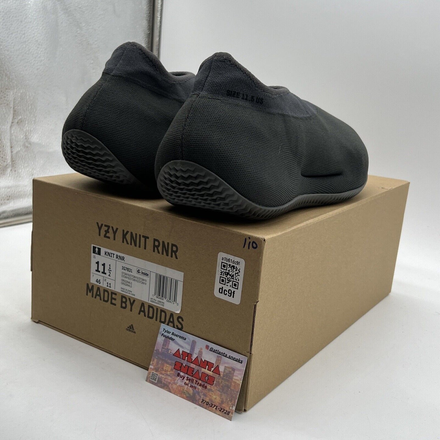 Size 11.5 - adidas Yeezy Knit Runner Stone Onyx (IG7831)