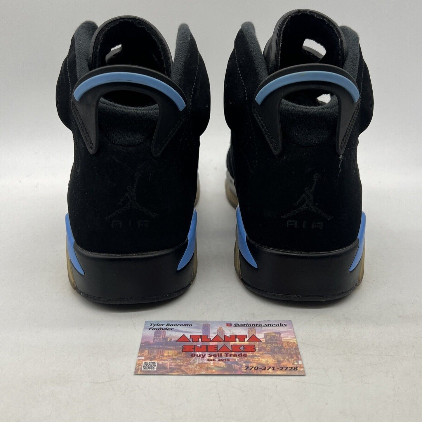 Size 11.5 - Air Jordan 6 Retro UNC Black Suede (384664-006)