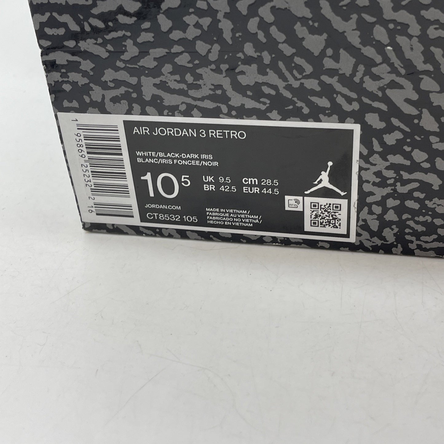 Size 10.5 - Air Jordan 3 Retro Mid Dark Iris (CT8532-105)