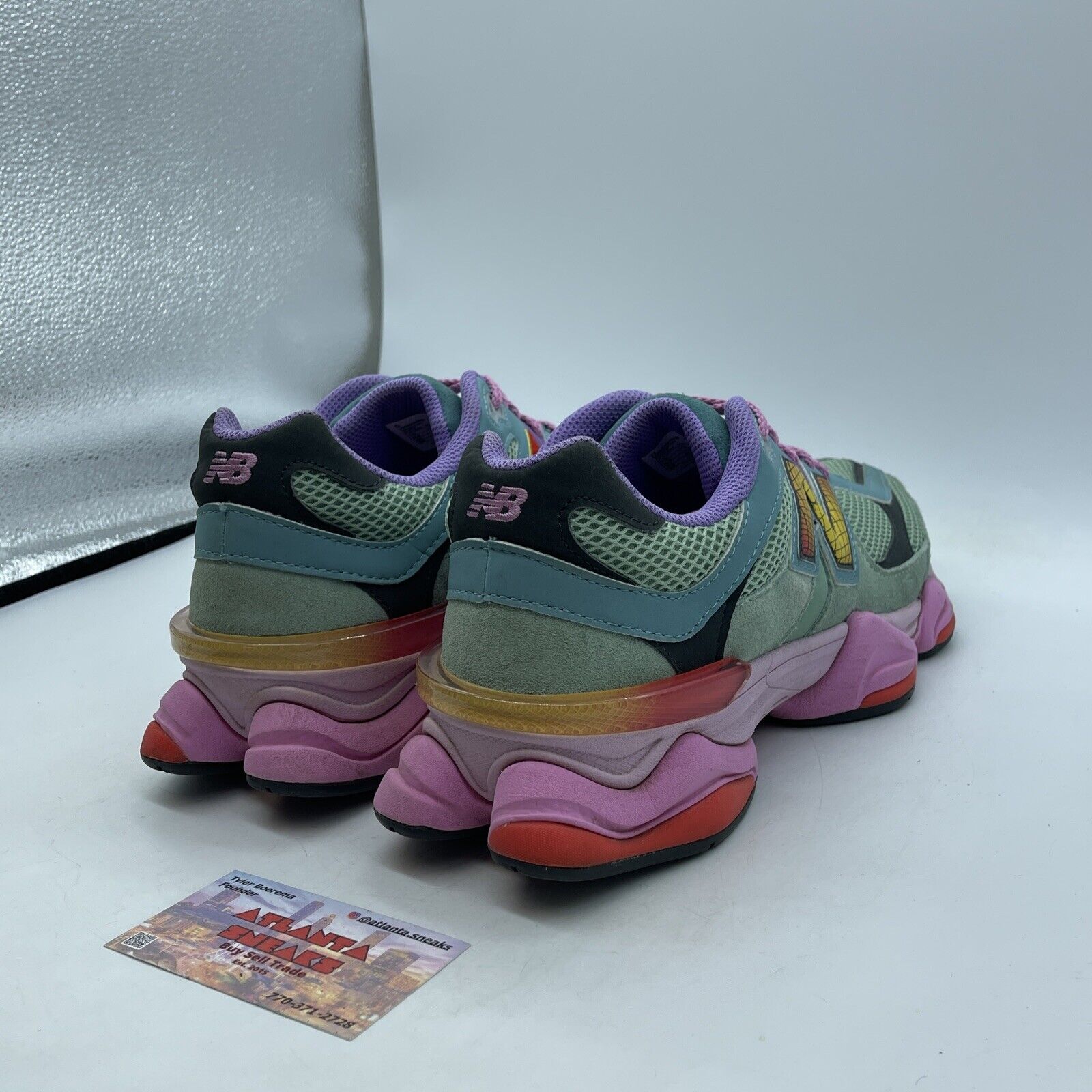 Size 10 - New Balance 9060 Warped Blue Black Pink Purple Red Suede (U9060WRB)