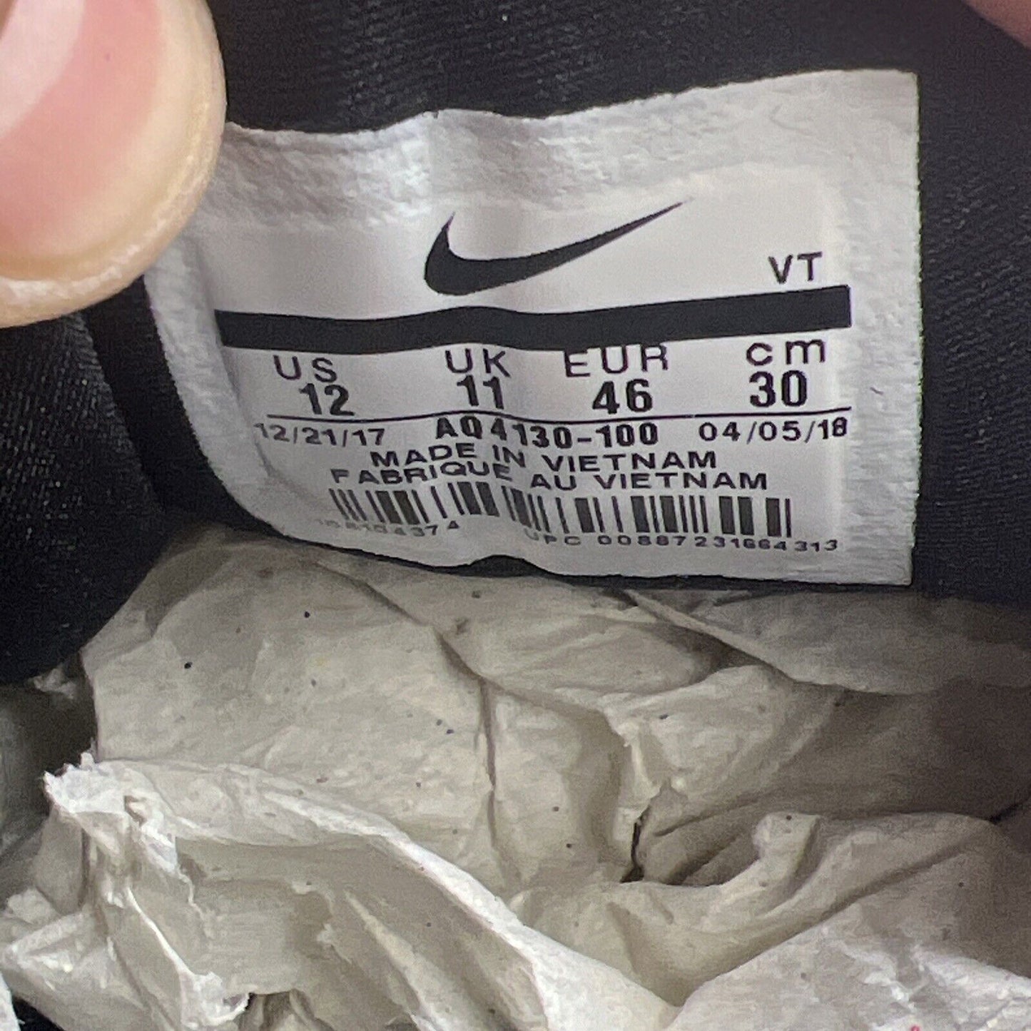 Size 12 - Nike Air Max 98 All Over Print Black White (AQ4130-100)