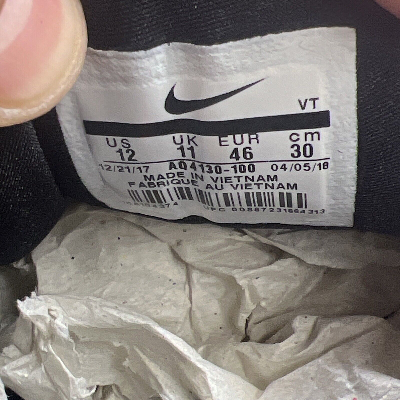 Size 12 - Nike Air Max 98 All Over Print Black White (AQ4130-100)