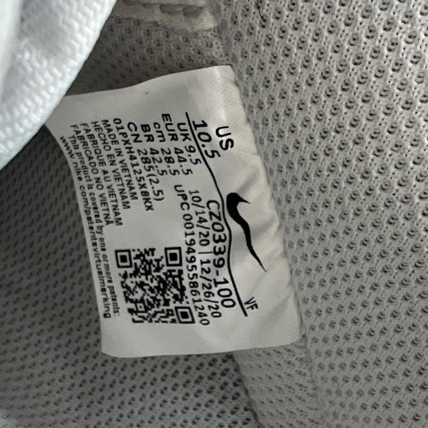 Size 10.5 - Nike Air Force 1 '07 LV8 Paint Splatter (CZ0339-100)