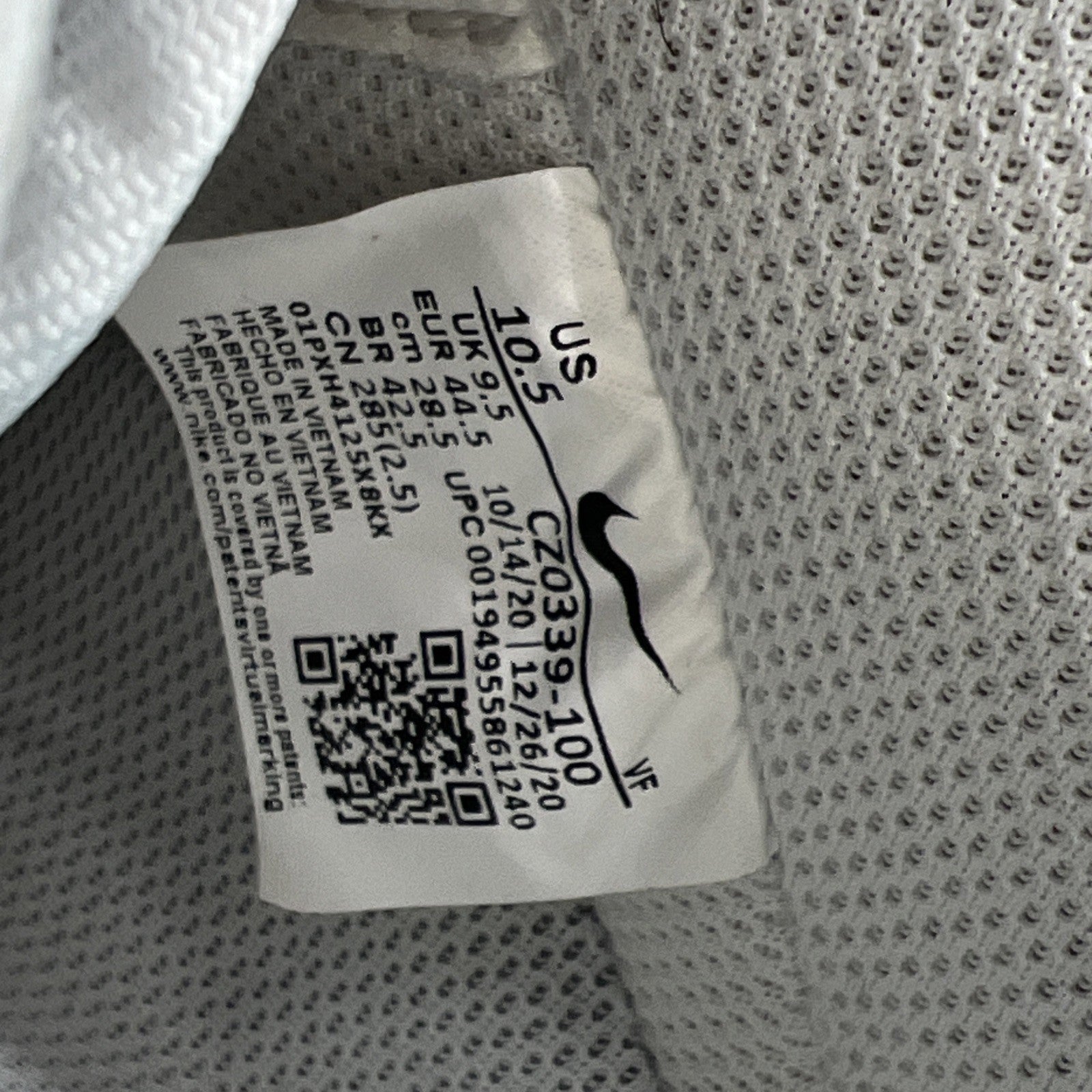 Size 10.5 - Nike Air Force 1 '07 LV8 Paint Splatter (CZ0339-100)