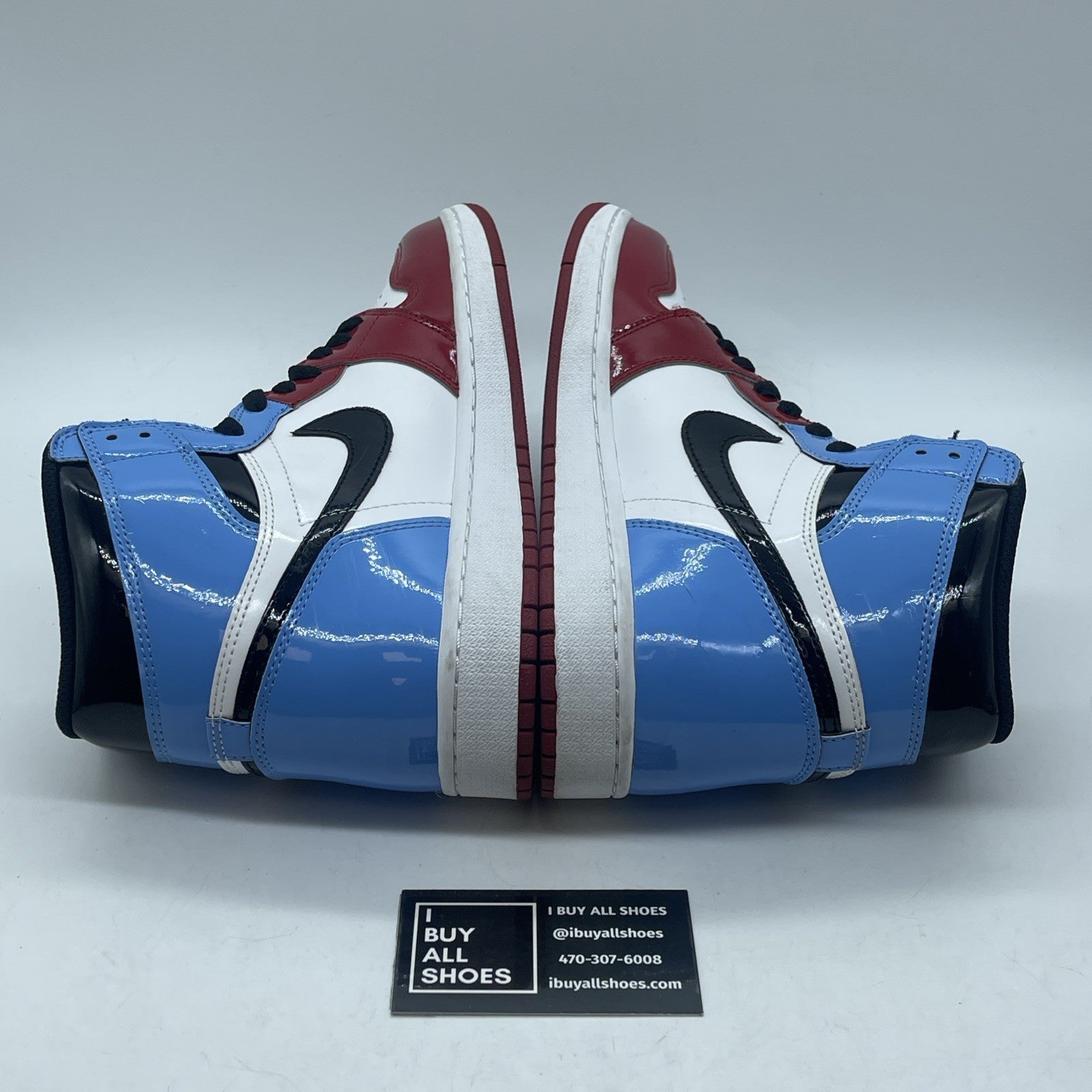 Size 9.5 - Jordan 1 Retro OG High Fearless Blue Red Leather (CK5666-100)