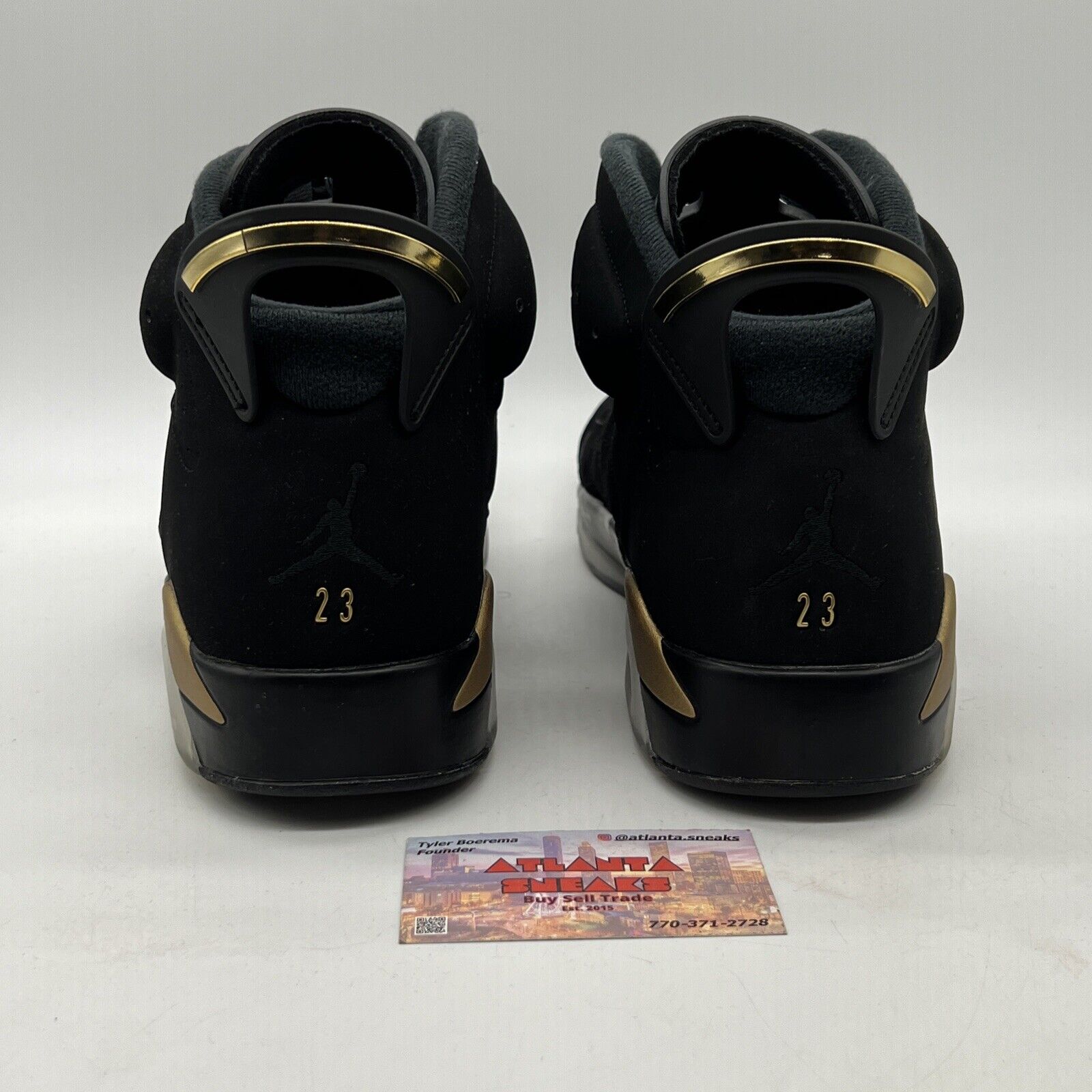 Size 13 - Jordan 6 Retro Defining Moments 2020 Black Gold Suede (CT4954-007)