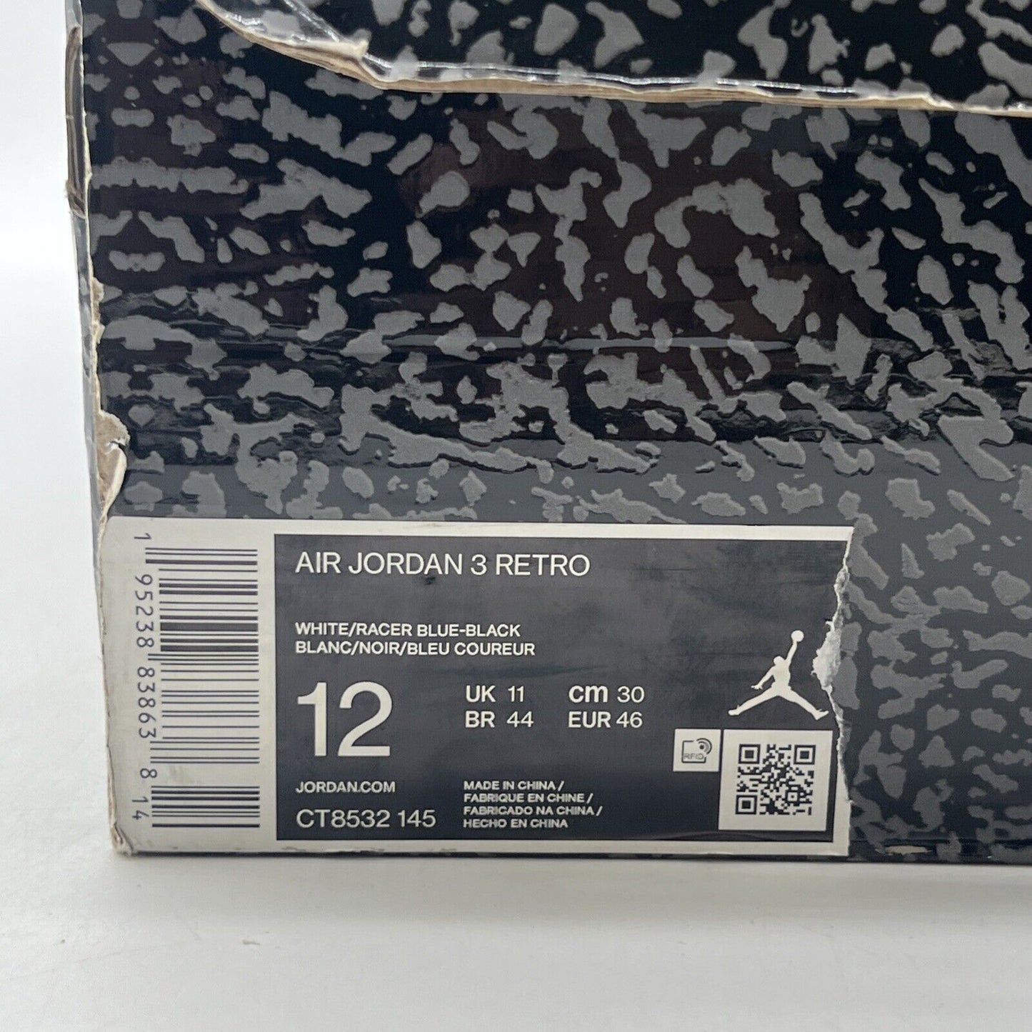 Size 12 - Air Jordan 3 Retro Mid Racer Blue (CT8532-145)