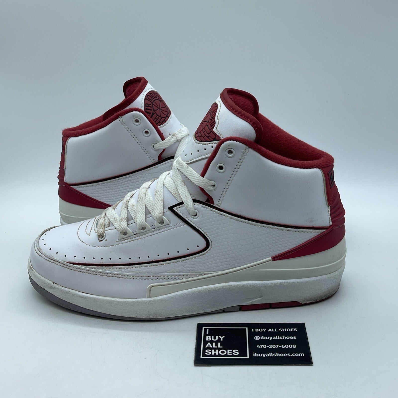 Size 9 - Air Jordan 2 Retro Chicago Home White Red Leather (385475-102)