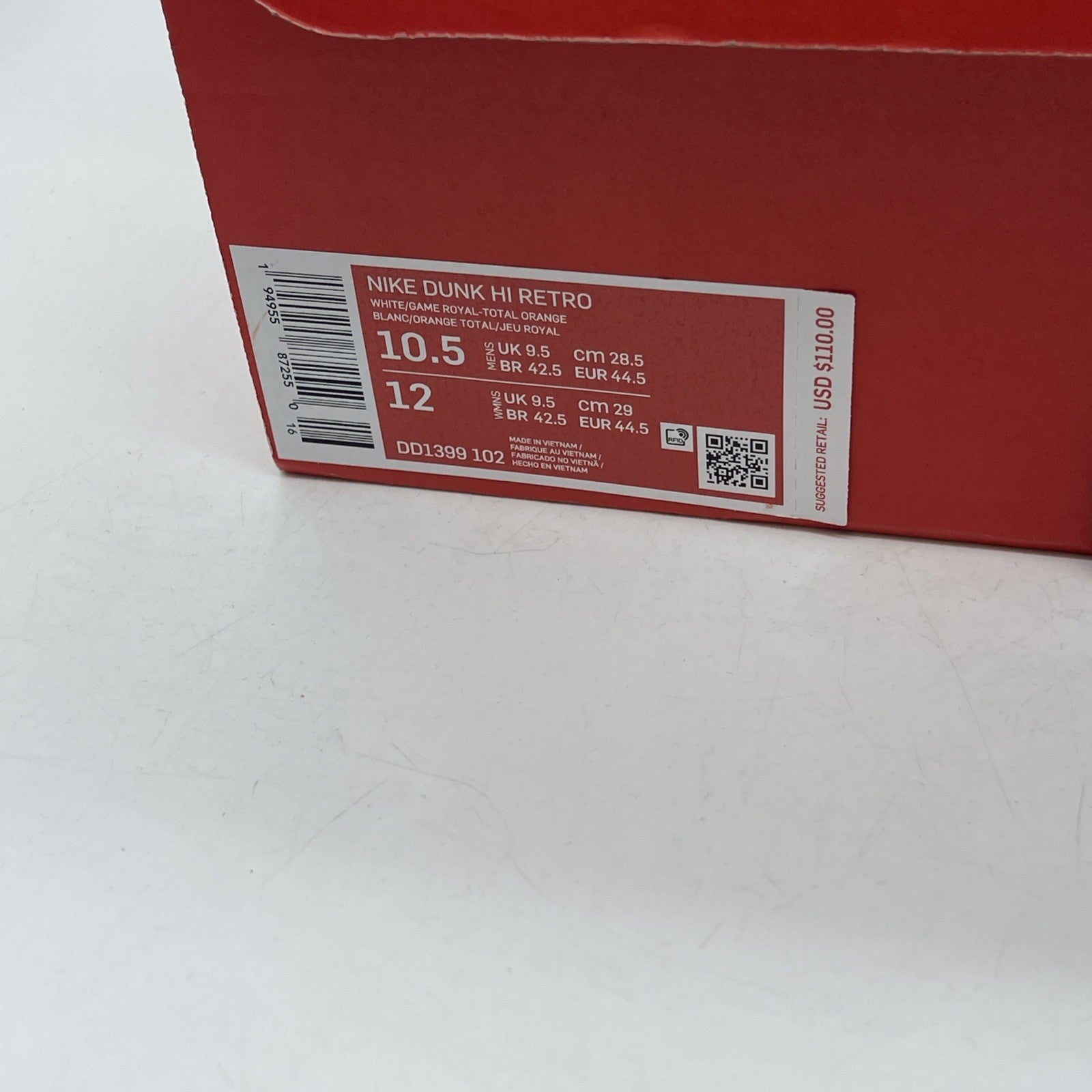 Size 10.5 - Nike Dunk 2021 High Kentucky Blue White Leather (DD1399-102)