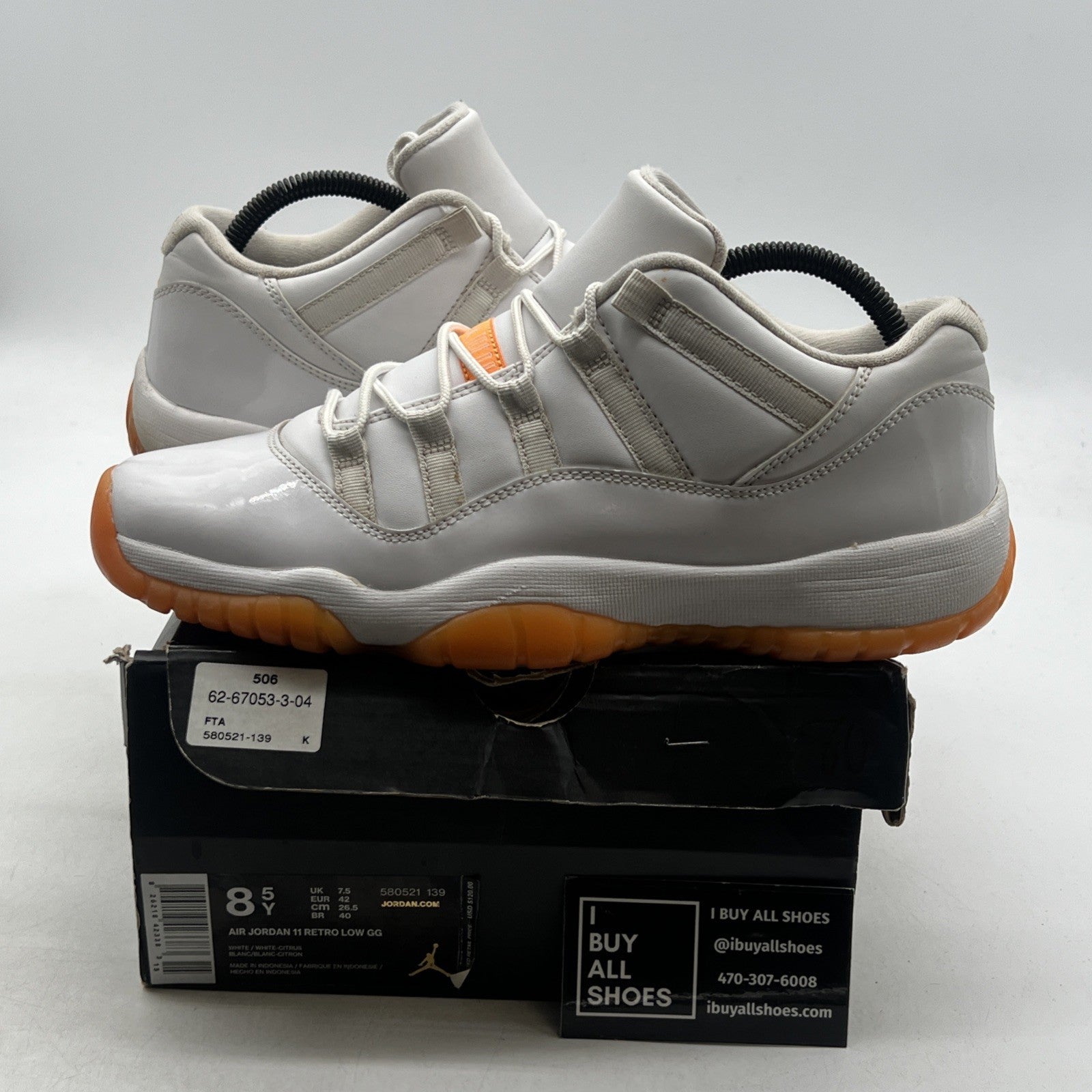 Size 8.5Y - Air Jordan Citrus 11 (580521-139)