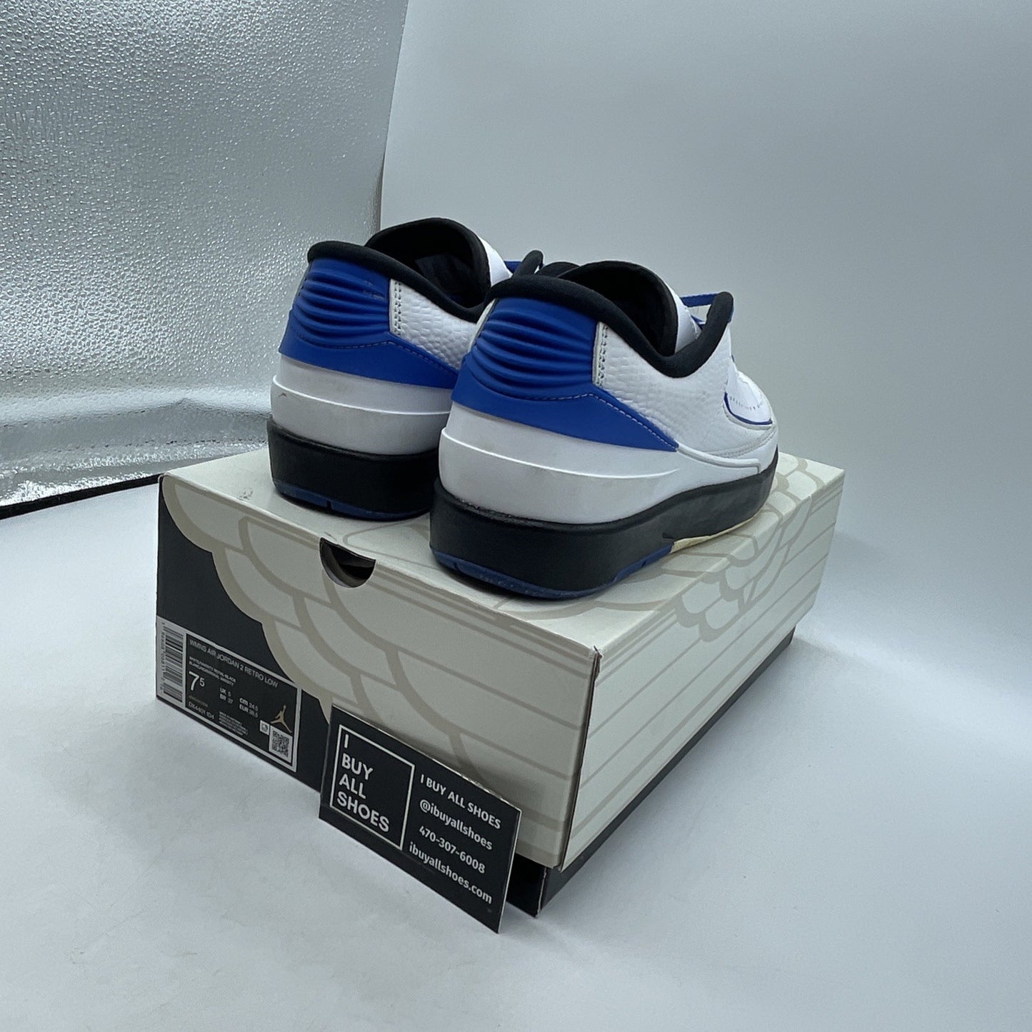 Size 7.5W - Air Jordan 2 Retro Low Varsity Royal (DX4401-104)