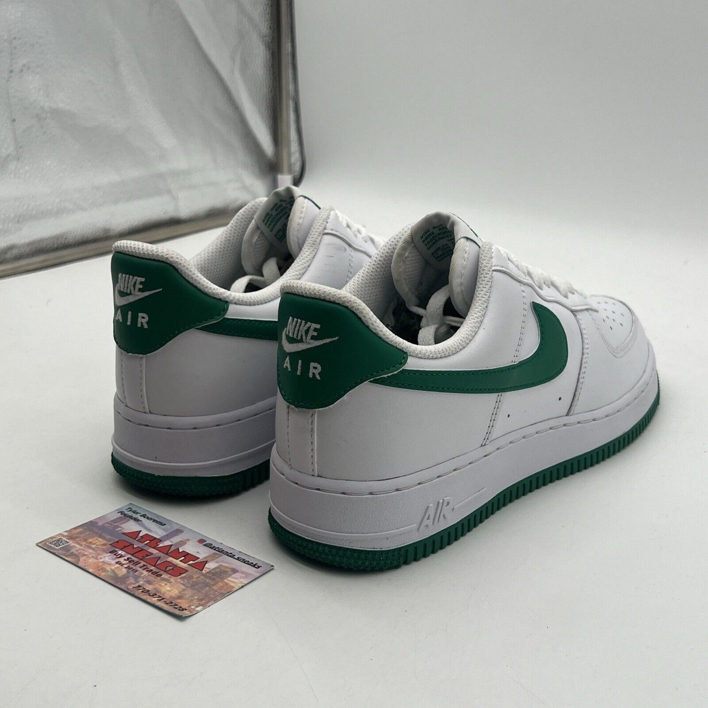 Size 8.5 - Nike Air Force 1 '07 White Malachite Leather Green (FJ4146-102)