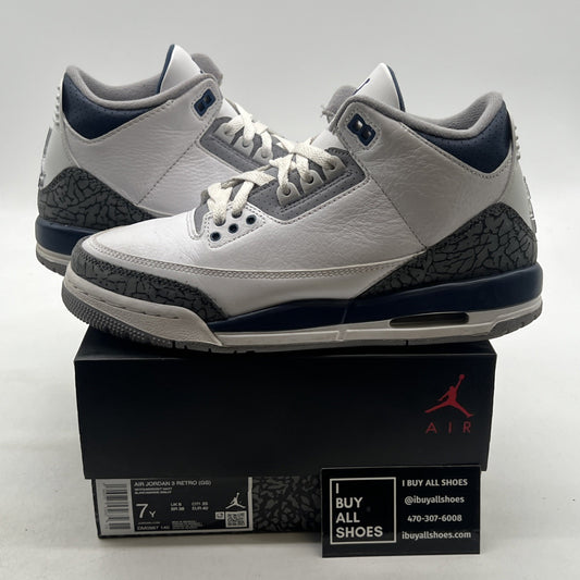 Size 7Y - Air Jordan 3 Retro Midnight Navy (DM0967-140)