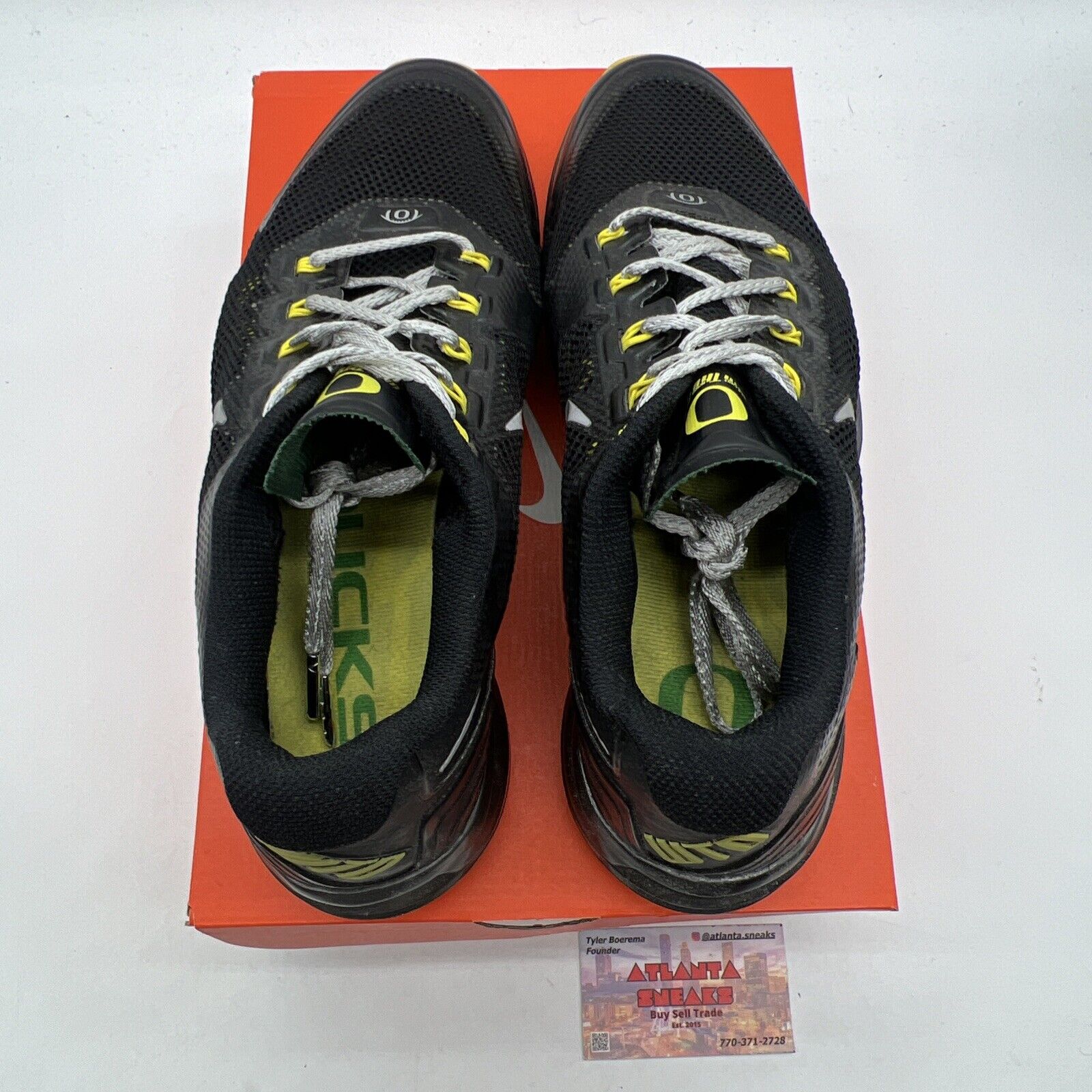 Size 10.5 - Nike Lunar TR1 Oregon Away Yellow Black Grey (574266-003)